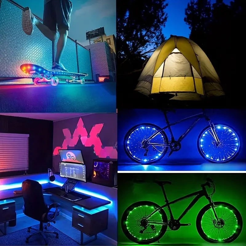 Street Vendor Rgb Led Strip Light Waterproof Remote Control Color Changing