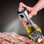 Stainless steel and glass oil spray Bottle large capacity pressurized spray for kitchan