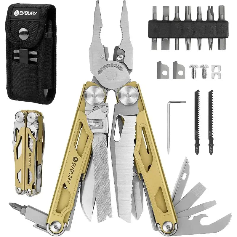 All-in-One 9-in-1 Pliers with Built-In Tools – Portable & Handy