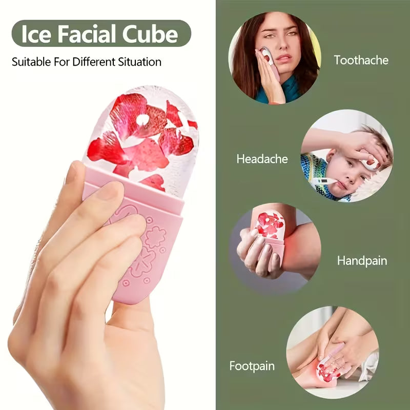 Silicone Ice Cube Trays Beauty Lifting Contouring Eye Roller Facial Treatment Reduces Acne Skin Care Tool