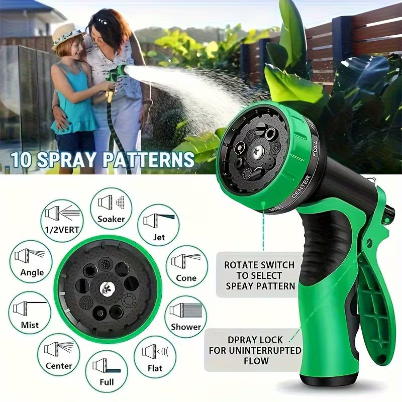 Garden Hose Pipe 50ft Magic Hose Expandable Stretch Hosepipe with Spray_Gun