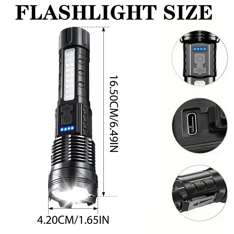 Super Bright Torch 3W LED Emergency Travel Indoor Outdoor Adventure