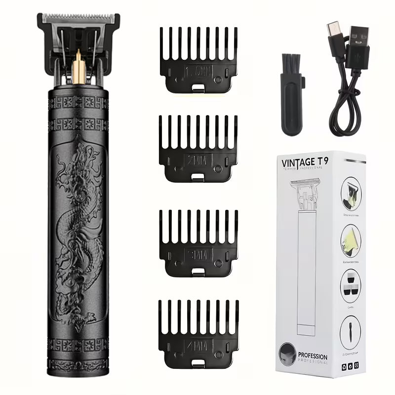 TRIMUX PROFESSIONAL T9 DRAGON STYLE TRIMMER FOR MEN, Usb Rechargeable Outline Edger Beard Trimmer, GROOMING KIT FOR MEN
