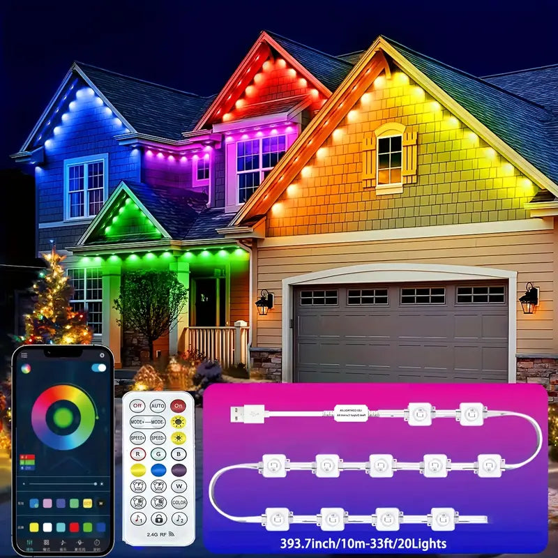 Street Vendor Rgb Led Strip Light Waterproof Remote Control Color Changing