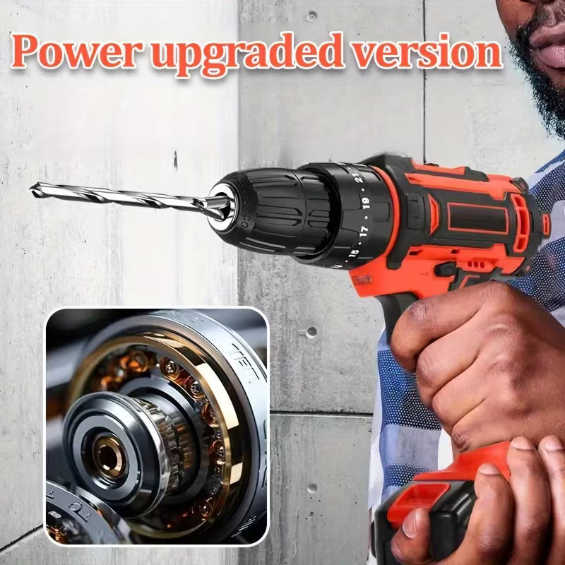 102pcs Set with 2 Batteries, Electric Drill Sleeve, Household Tool Sleeve, Electric Impact Wrench, Hand