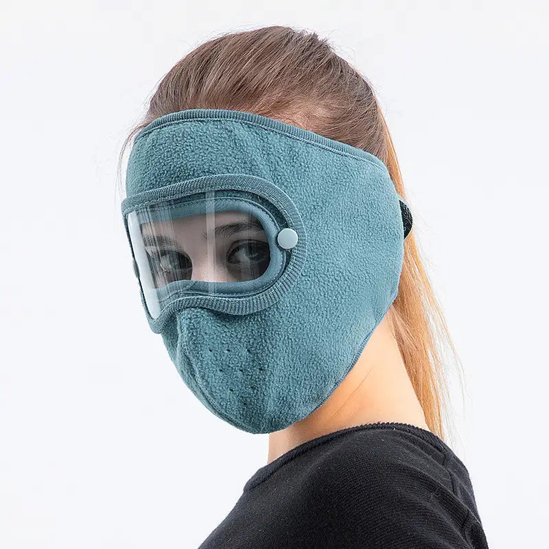 Women'S Winter Warm Windproof -Fog Full Face Mask & Goggles - Thermal Insulated