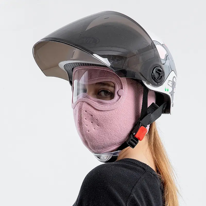Women'S Winter Warm Windproof -Fog Full Face Mask & Goggles - Thermal Insulated