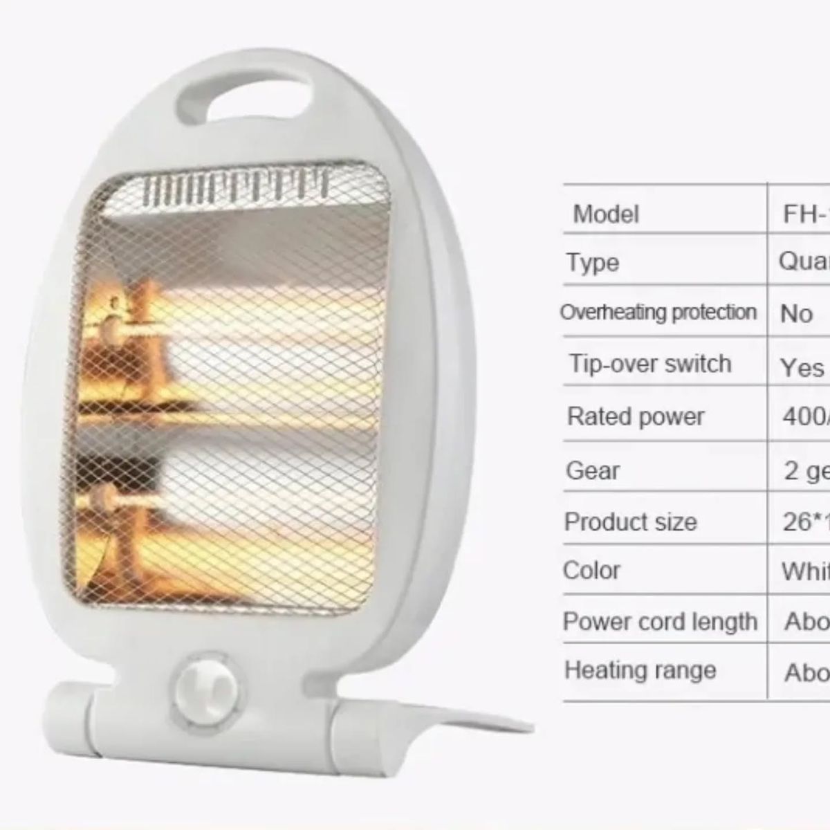Electric Room Heater | Electric Heater With Safety Switch | Energy Saving | Foldable Heater | Best Quality Heater | (400W ,800W) | (300W, 600W)