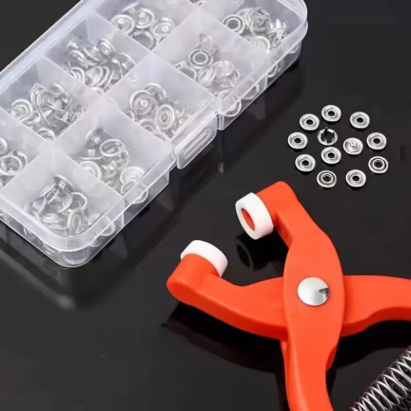 Press Studs Tool | Easy DIY Clothing Sewing Button Installation Tool | Button Installation Tool for Indoor and Outdoor
