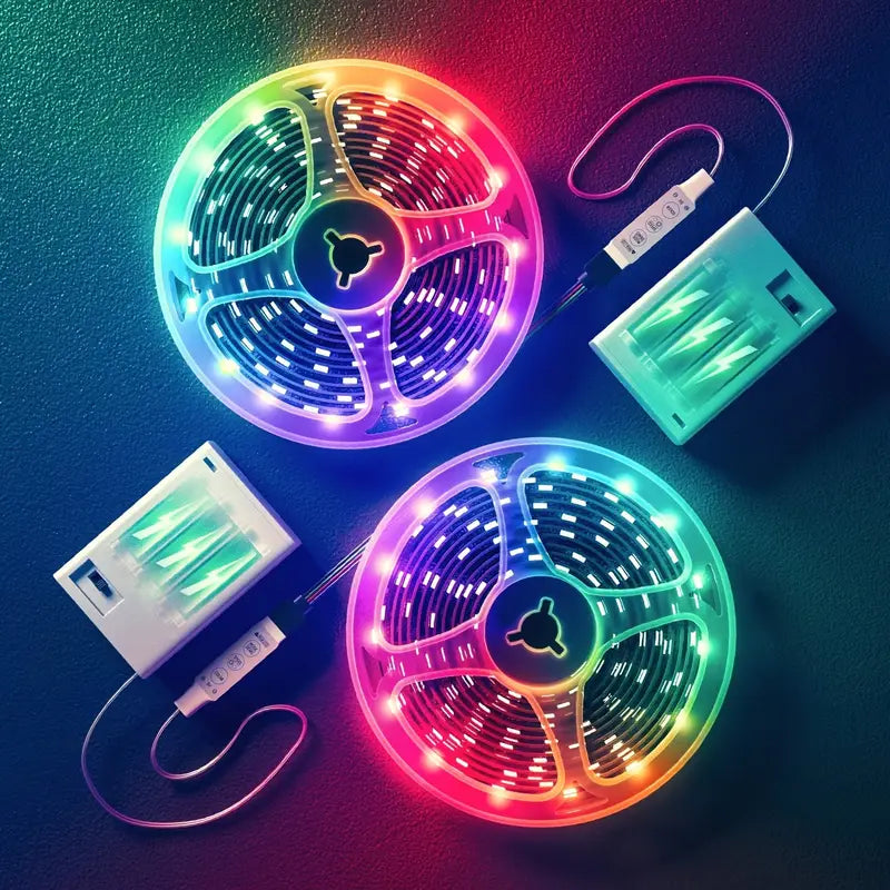 Street Vendor Rgb Led Strip Light Waterproof Remote Control Color Changing