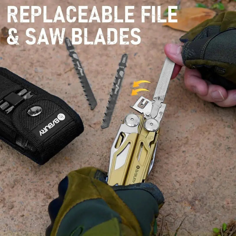 All-in-One 9-in-1 Pliers with Built-In Tools – Portable & Handy